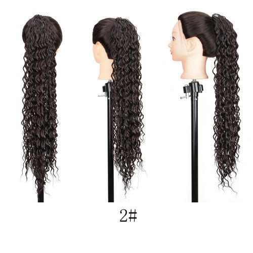 Women's Wig African Wig Ponytail Mesh Pull Rope Curly Ponytail instant roll ponytail
