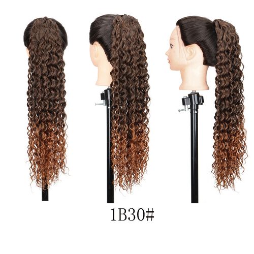 Women's Wig African Wig Ponytail Mesh Pull Rope Curly Ponytail instant roll ponytail