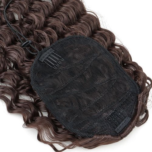 Women's Wig African Wig Ponytail Mesh Pull Rope Curly Ponytail instant roll ponytail