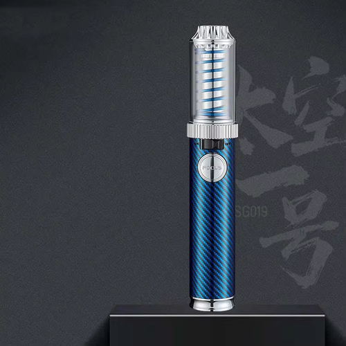SG019Multi-functional cigar torch lighter, refillable, with jet flame and windproof design.