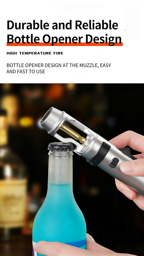 ZC-293Strong metal gas lighter, windproof, kitchen cooking torch, flame spray, barbecue, smoking accessories, cigar lighter, men's gift