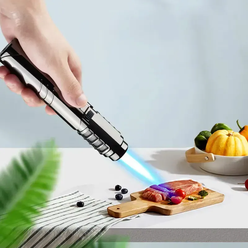 SG006 High Quality Powerful Windproof Torch Lighter Welding Gun Refillable Butane Classic Large Flame Igniter for Camping