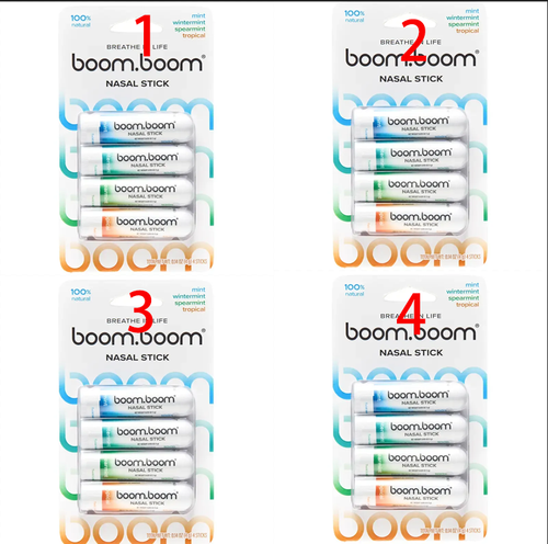 BoomBoom Nasal Stick: Free Your Nose | Featured on Shark Tank | Powerful Essential Oils with Vapor Flow Technology | Breathe In Life