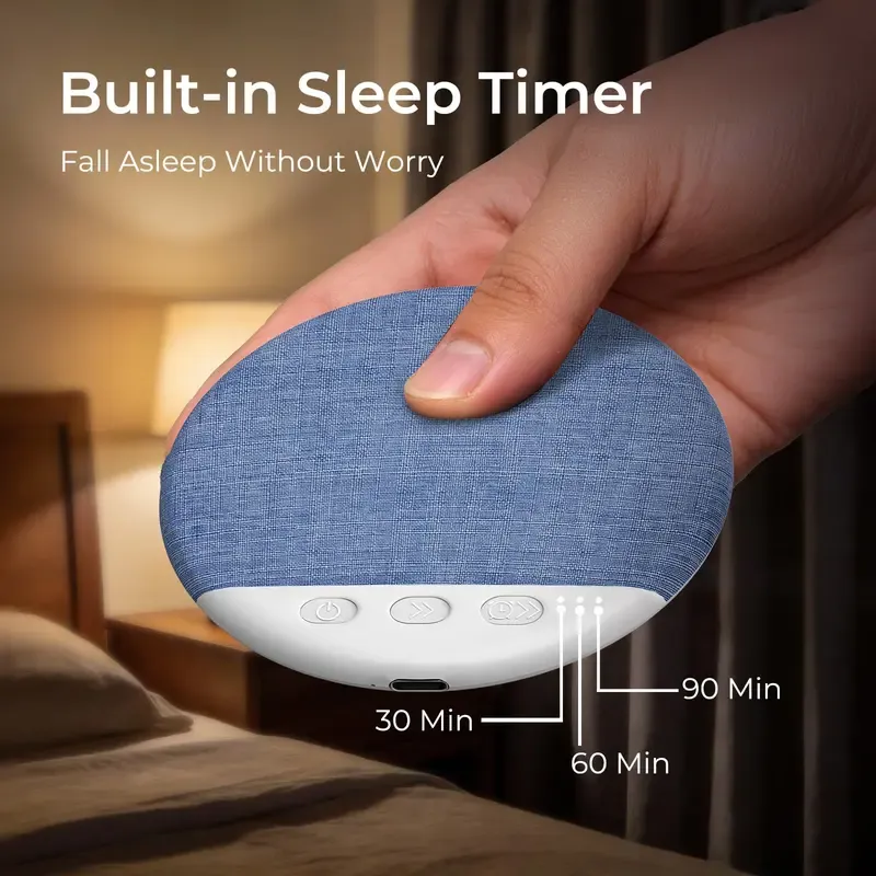 2026 Upgrade Pillow Speaker,Mini Pillow Speaker for Sleeping, Ultra-Thin Bluetooth Speaker Under Pillow Speaker with White Noise Sound Machine Headphone-Free Sleep Speaker for Adult for Gift