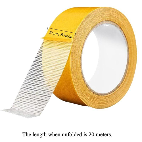 Heavy-Duty Double-Sided Duct Tape, Strong Adhesive, Waterproof, Removable, No Residue, Ideal for Carpet, Wallpaper, Home Use