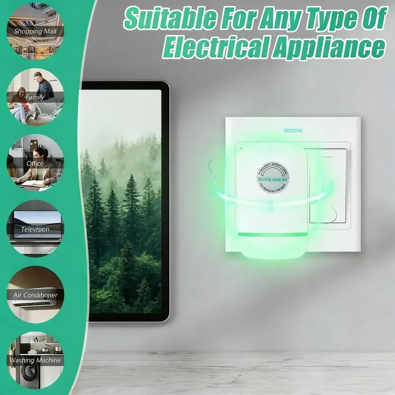 2026 upgraded plug-in power box with standard plug, supports wide voltage input from 90V to 250V