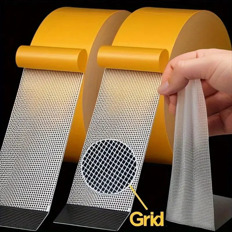 Heavy-Duty Double-Sided Duct Tape, Strong Adhesive, Waterproof, Removable, No Residue, Ideal for Carpet, Wallpaper, Home Use