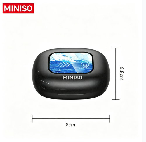 MINISO X30  Audiocabelos Design de Orelha Aberta, Auriculares Sem Fio, Audiocabelos Cómodos com Controle Tátil Eletrônico, Aparatos de Viagem, Auriculares Bluetooth, Headset Sem Fio, Audiocabelos Esportivos Sem Fio com Proteção à Água