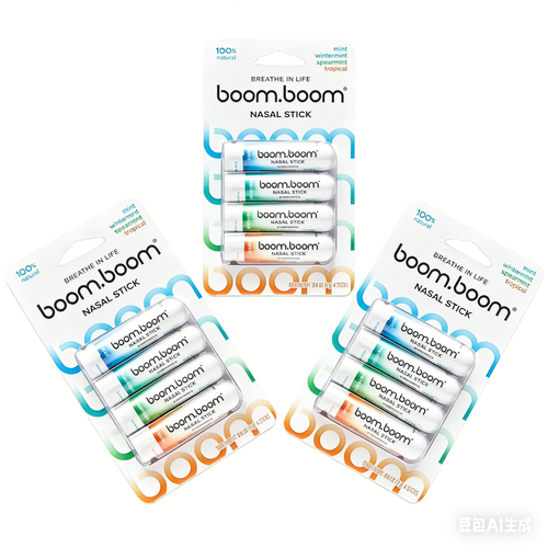 BoomBoom Nasal Stick: Free Your Nose | Featured on Shark Tank | Powerful Essential Oils with Vapor Flow Technology | Breathe In Life