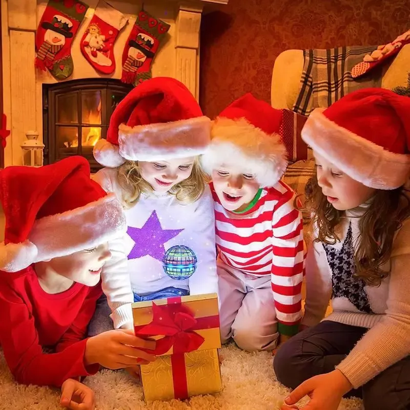 2026 Magic Electric Flying Globe - Smart Sensor Neon Round Ball for Kids, 8cm Diameter, USB-C Charging, Auto-Return, Safe & Fun Playmate, Ideal for Indoors & Outdoors, Ages 3+