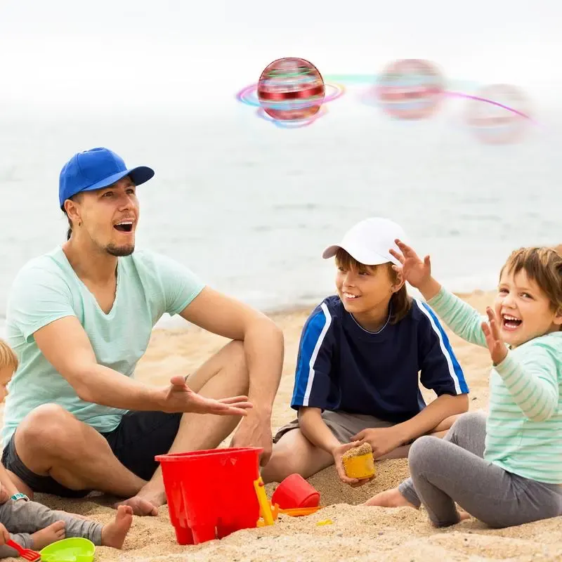 2026 Magic Electric Flying Globe - Smart Sensor Neon Round Ball for Kids, 8cm Diameter, USB-C Charging, Auto-Return, Safe & Fun Playmate, Ideal for Indoors & Outdoors, Ages 3+