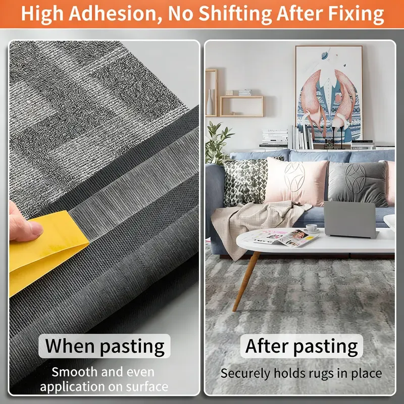 Heavy-Duty Double-Sided Duct Tape, Strong Adhesive, Waterproof, Removable, No Residue, Ideal for Carpet, Wallpaper, Home Use