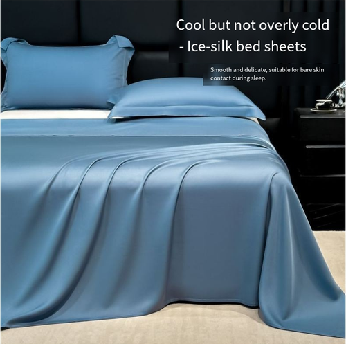 3-Pc Cooling Bed Sheet Set (Ice Silk)