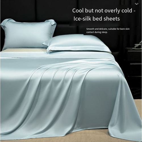 3-Pc Cooling Bed Sheet Set (Ice Silk)