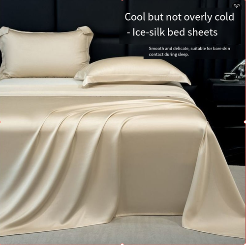 3-Pc Cooling Bed Sheet Set (Ice Silk)