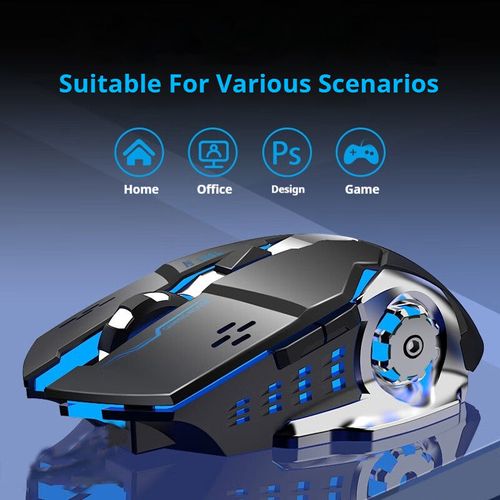 Wireless Bluetooth Dual-Mode Rechargeable Mouse – Quiet, Gaming-Ready & Long-Lasting