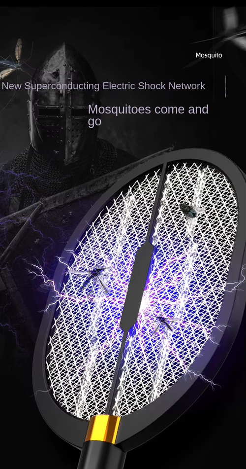 Rechargeable Electric Mosquito Swatter – Auto Mosquito-Attracting, Kills Mosquitoes & Flies, Perfect for Home