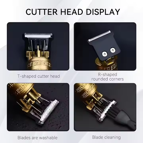 Vintage Electric Hair Professional Hair Cutting Machine Men's Shaver Trimmer for Men Beard Haircut Machine USB