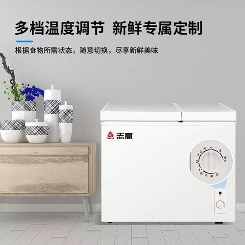 268lLarge-capacity Commercial Horizontal Freezer Refrigerator for Cold Storage and Freezing Meat Refrigeration
