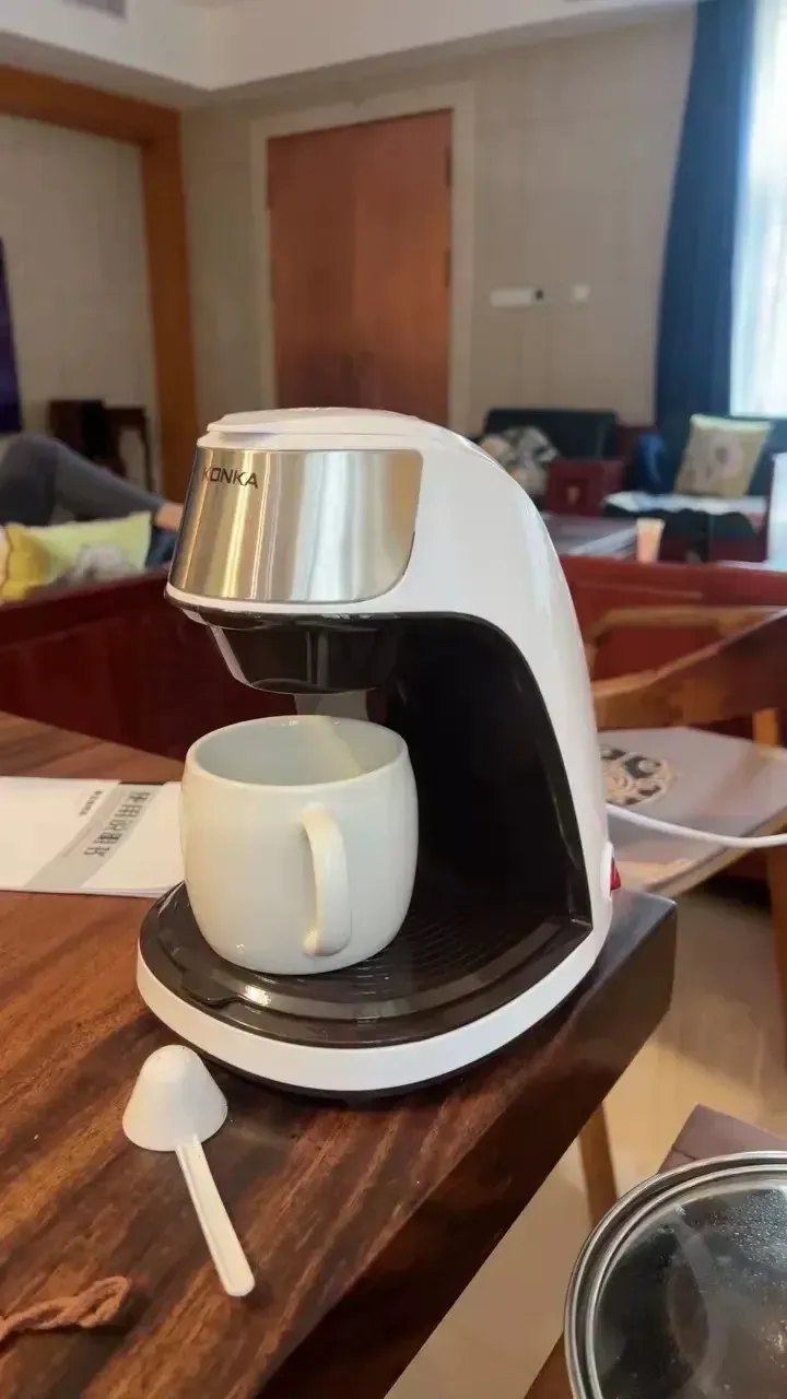 J Home Small Portable Coffee Machine Office Espresso Brewing Machine Drip Filter Automatic All-in-o