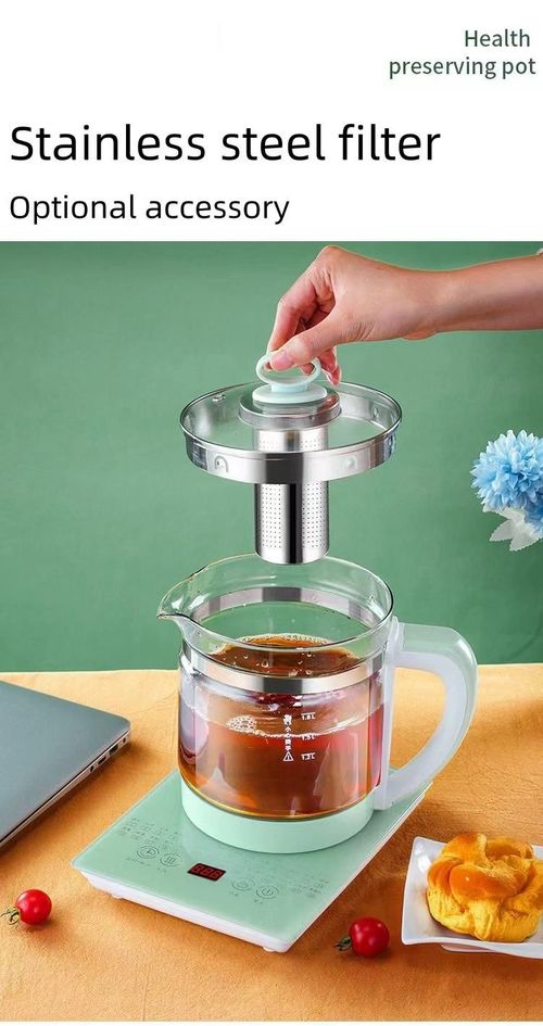 1.8L High Borosilicate Glass Health Pot Electric Kettle Household Multi-functional Decocted Medicine Pot Boiling Tea Health Pot