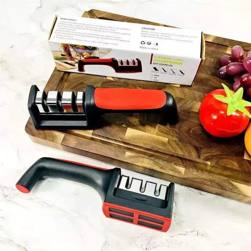 New 4 in 1 Household Knife Sharpener Creative Manual Fast Sharpening Knife Scissors Tool Knife Sha