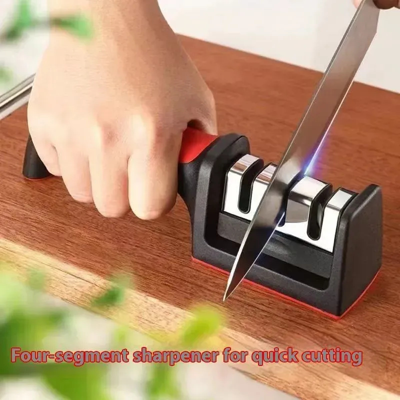 New 4 in 1 Household Knife Sharpener Creative Manual Fast Sharpening Knife Scissors Tool Knife Sha