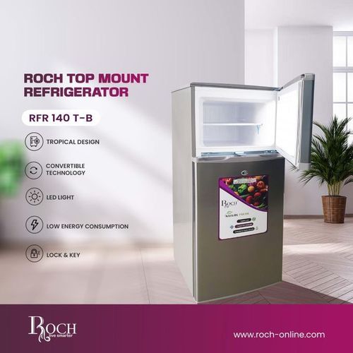 Roch RFR 110DTN-J Table Top Refrigerator - 80 Litres - Silver + 12 Months Warranty