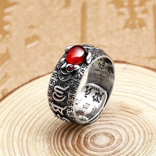 Hot Sell Simple Retro Vintage Pixiu Toad Rings Fashion Open Adjustable Rings Jewelry for Women Men