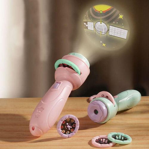 Children's Projected Luminous Flashlight Sensory Toy for Children Gifts Children's Projected Luminous Flashlight