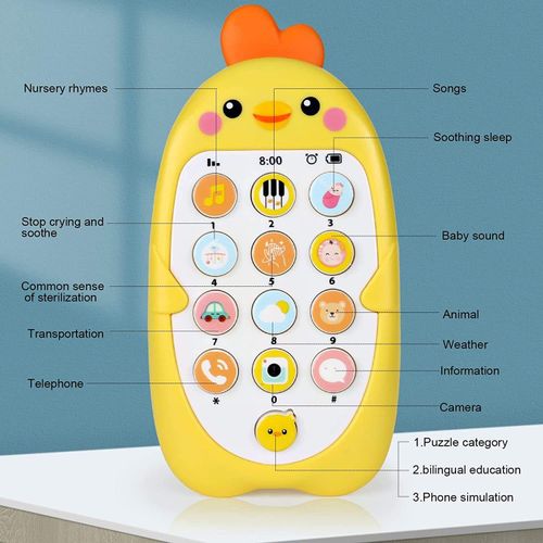 High Quality Unisex Chick S Early Education Teether Toy Plastic Play Product for 2 to 4 Years Old Hot Sale for Babies