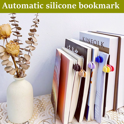 Delicate DIY Silicone Bookmark Clip – Limited Buy One Get One Free, 6 Random Colors