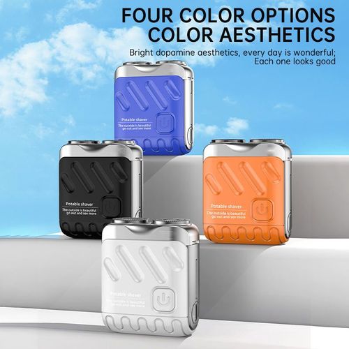 Men's Mini USB Rechargeable Portable Pocket Electric Shaver (Orange)