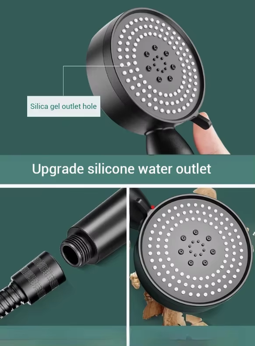 Black Warrior Soft-Spike Shower Head – Refresh All Summer