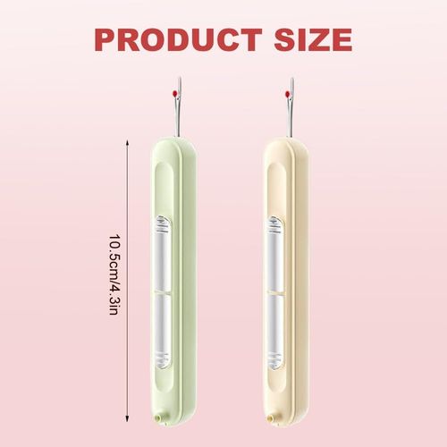 2-in-1 Needle Threader – Easy Threading for Sewing, No More Squinting!