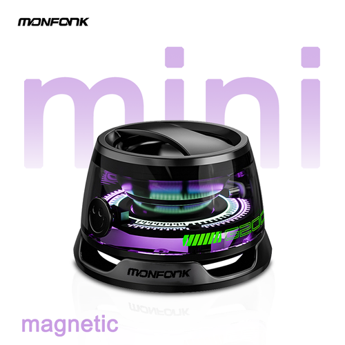 2025 New Style 5.3 Magnetic Mini Waterproof Speaker Multifunctional Portable Speaker Pairing USB-C Charge High Definition Sound