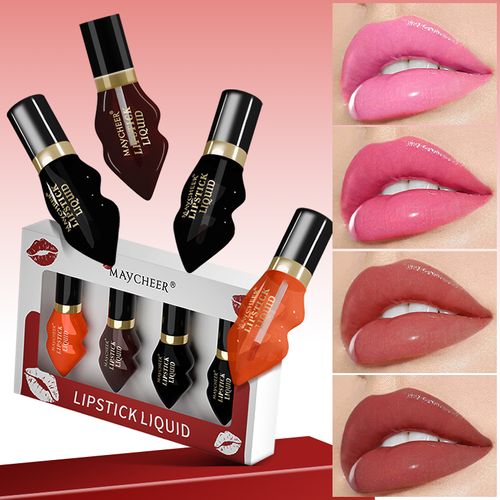MAYCHEER 4-Piece Lip Gloss Set – Hydrating Hues That Make Your Smile Shine