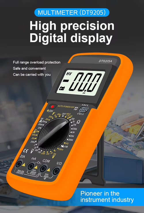 DT9205A Digital Multimeter – Compact & Smart for Electrical Checks
