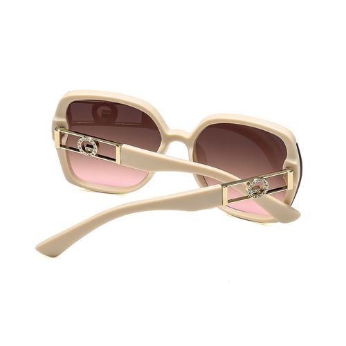 Women's UV-Protective Sunglasses (Off-White), High-End Women's Style, Big Face Friendly, Versatile & Slimming, Stylish Frames