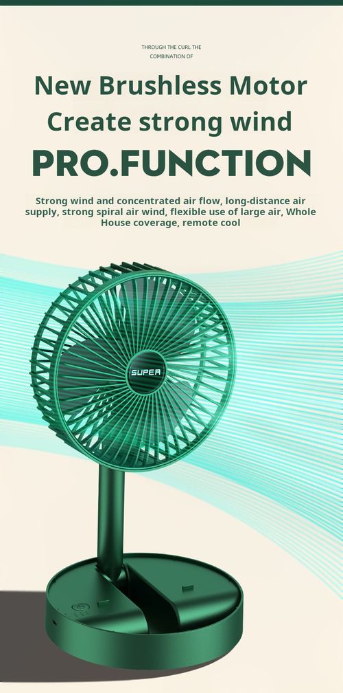 2025 New Arrival Portable Desktop & Outdoor Electric Fan Mini USB Rechargeable Three-Speed Adjustable Wearable Foldable Design
