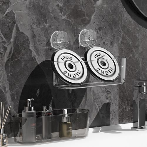 Bathroom Suction Shelf – No Drilling Needed, Tidy Up Your Space!