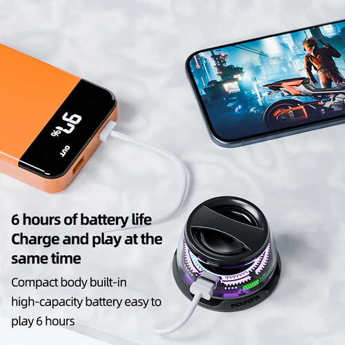 2025 New Style 5.3 Magnetic Mini Waterproof Speaker Multifunctional Portable Speaker Pairing USB-C Charge High Definition Sound