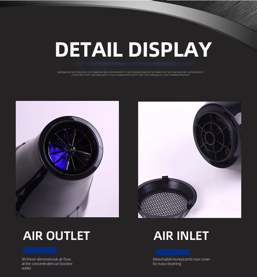 New Blue Light Hair Dryer – Fast-Drying for Home & Salon Use