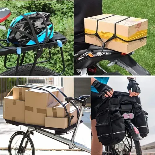 Keep Your Gear Secure on Rides – Motorcycle & E-Bike Elastic Straps!