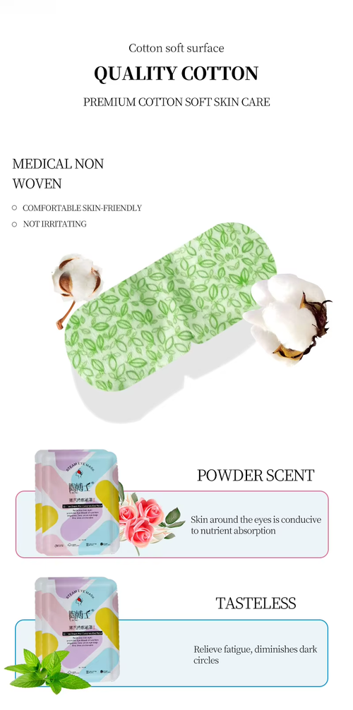 Disposable Cotton Eye Mask Soothing and Gentle Hot Steam Self-Heating Sleep Compress Knit Techniques