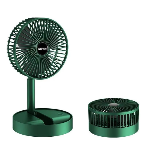2025 New Arrival Portable Desktop & Outdoor Electric Fan Mini USB Rechargeable Three-Speed Adjustable Wearable Foldable Design