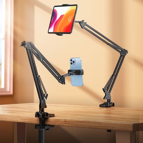3-Section Bedside Mechanical Arm Phone & Tablet Stand