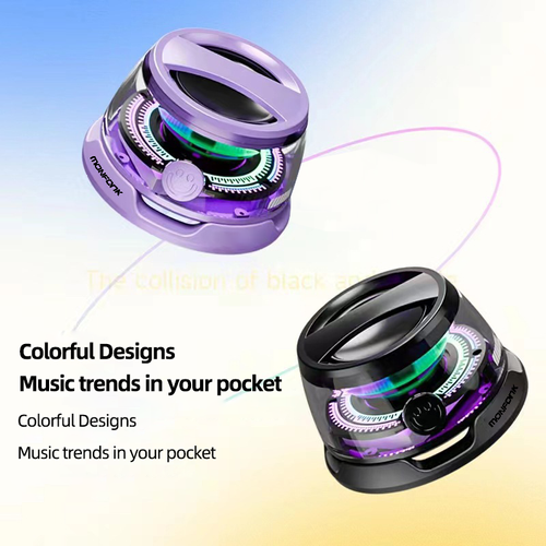 2025 New Style 5.3 Magnetic Mini Waterproof Speaker Multifunctional Portable Speaker Pairing USB-C Charge High Definition Sound