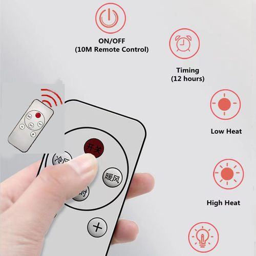 House Hold Heater Smart Type PTC Wall Mounted Electric Fan Heater Tube Room Portable Heater