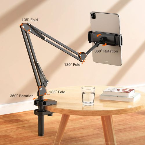 3-Section Bedside Mechanical Arm Phone & Tablet Stand